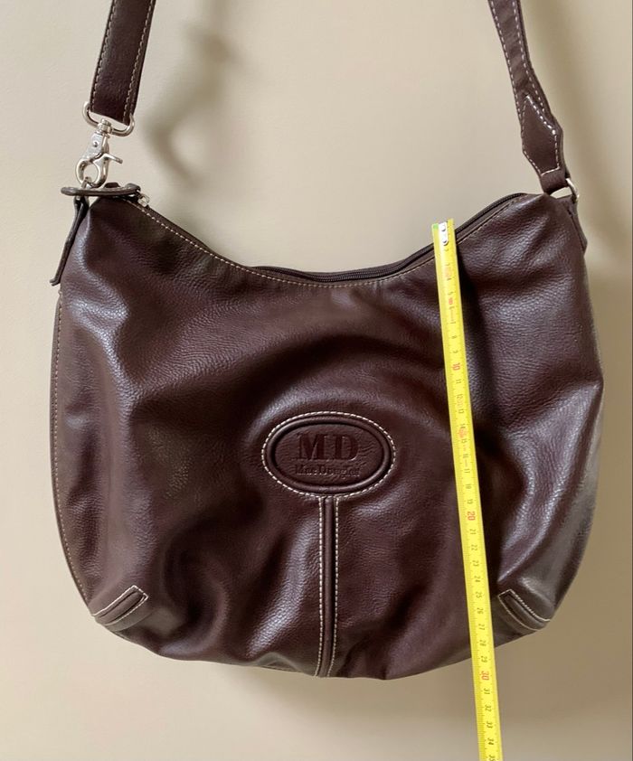 Sac bandoulière en cuir marron Mac Douglas en très bon état - photo numéro 9