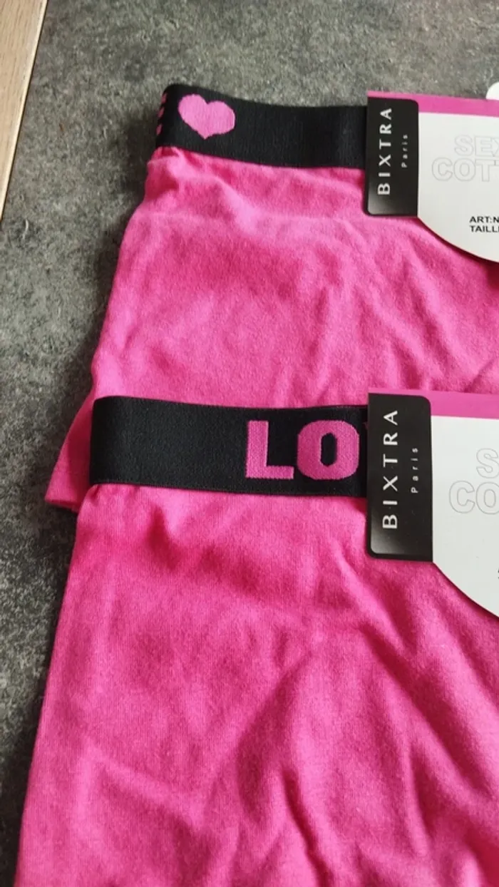 Lot de 2 boxers rose taille s/m femme - photo numéro 4