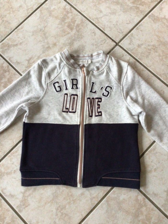 Gilet zippé fille 8 ans