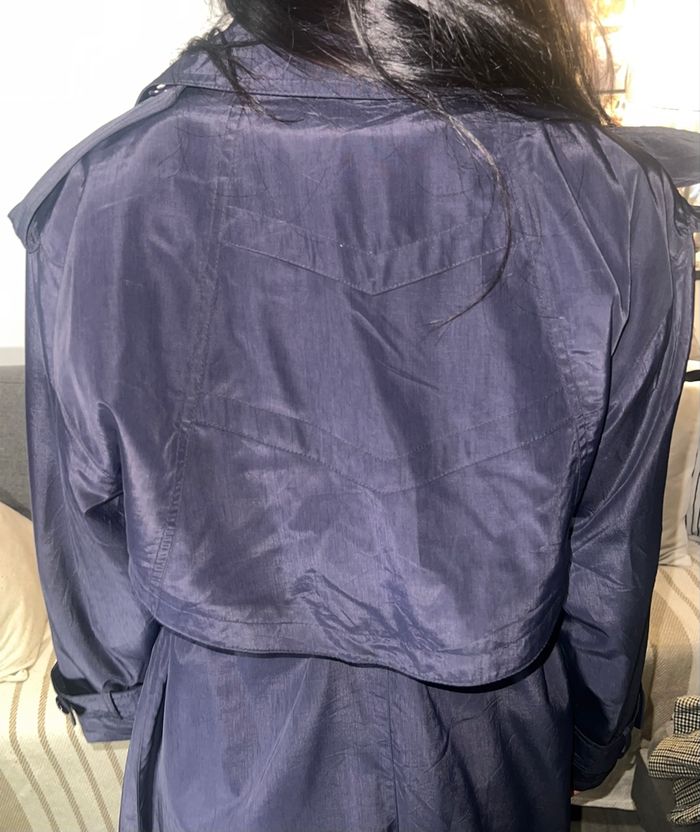 Trench bleu marine vintage - photo numéro 4