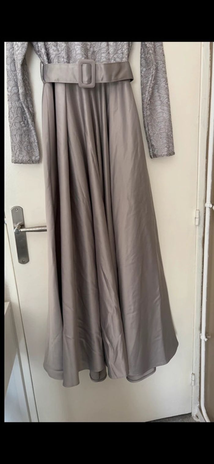 Robe de soirée grise taille unique femme - photo numéro 3