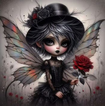 Diamond painting Fée soft dark N206