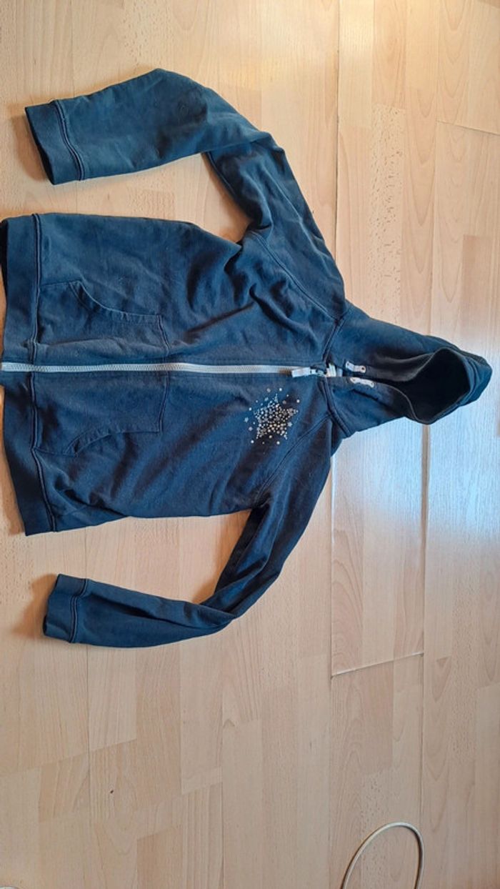 Veste training taille 12 ans bleu