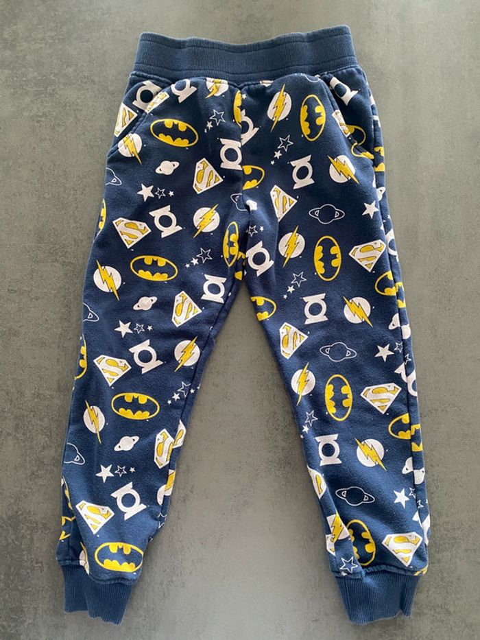 Pantalon jogging bleu marine Justice League Staccato taille 4/5 ans