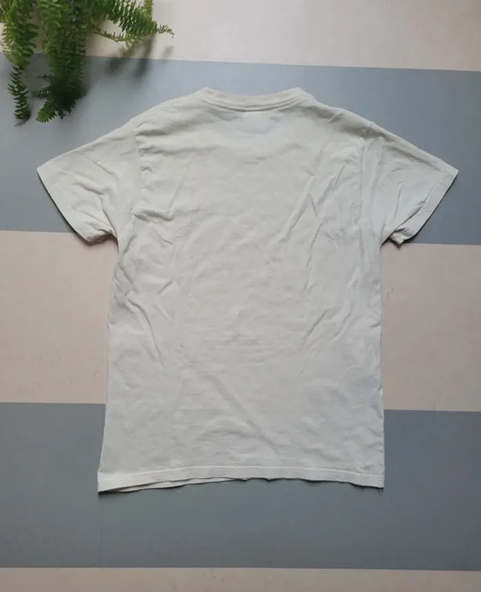 Tee shirt box logo supreme smoke tee beige crème M - photo numéro 5