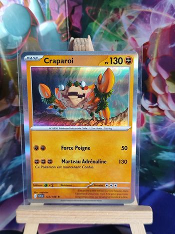 Craparoi rare holo 122/198 écarlate et violet