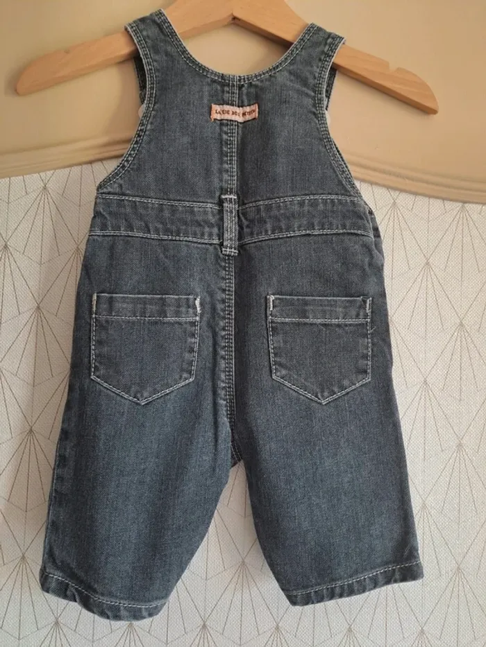 Salopette jean bébé garçon 1 mois la compagnie des petits comme neuve - photo numéro 9