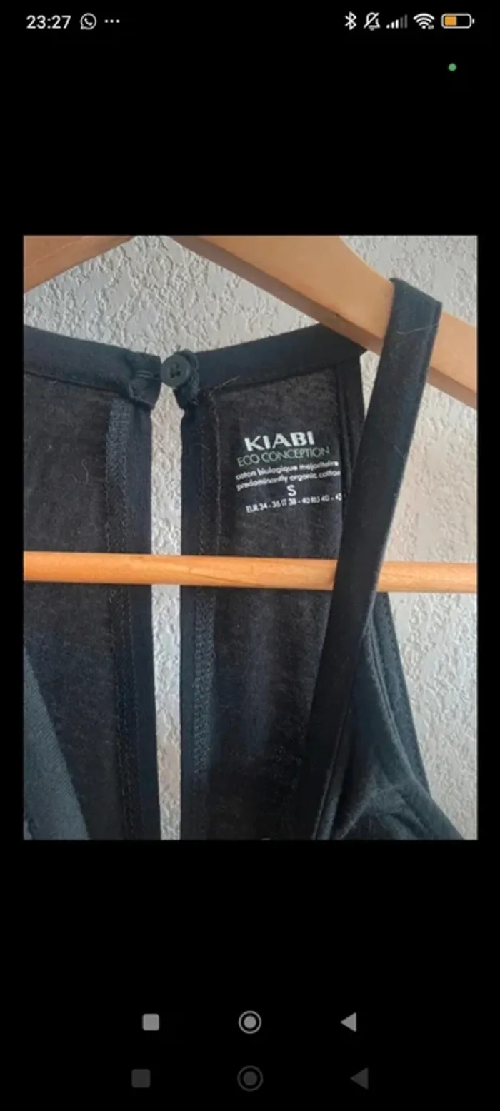 Robe longue noire kiabi S - photo numéro 4