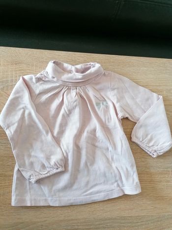 Col roulé rose tape à l œil 12 mois