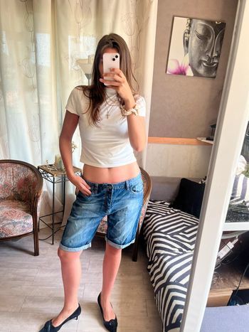 Jort Bermuda long short Jean vintage y2k
