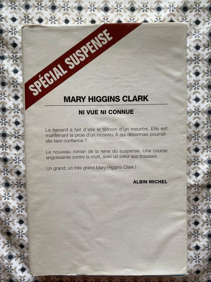 Ni vue ni connue de Mary Higgins Clark - photo numéro 3