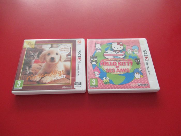 Lot Hello Kitty et ses amis et Nintendogs+Cats sur 3ds