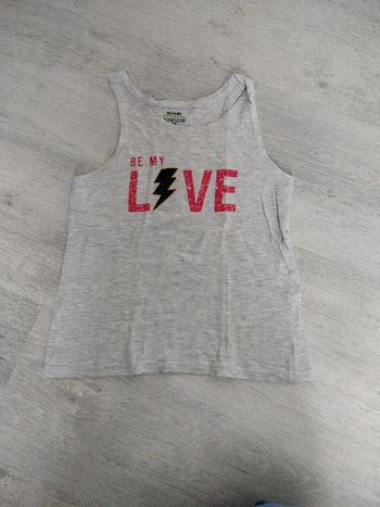 Débardeur "be my love" Kiabi 8 ans