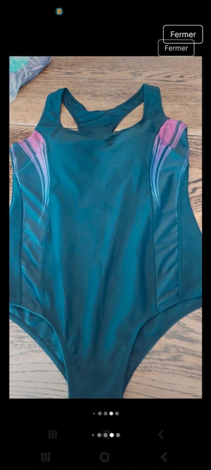Maillot de bain noir violet Panther fr 42 - photo numéro 17