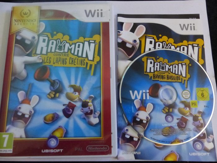 Jeu vidéo nintendo Wii Rayman contre les lapins crétins