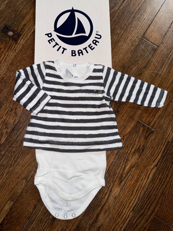 Body guimpe petit bateau 3 mois