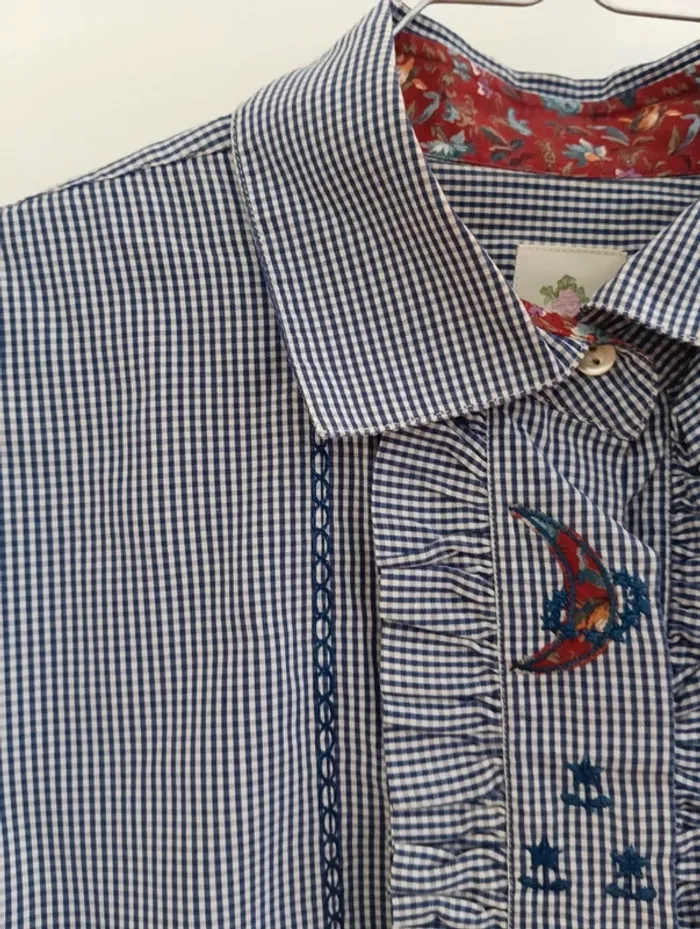 Chemise vintage vichy manches longues - photo numéro 9