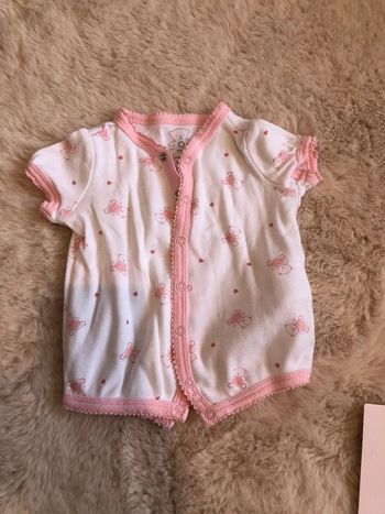 Combishort bébé fille naissance