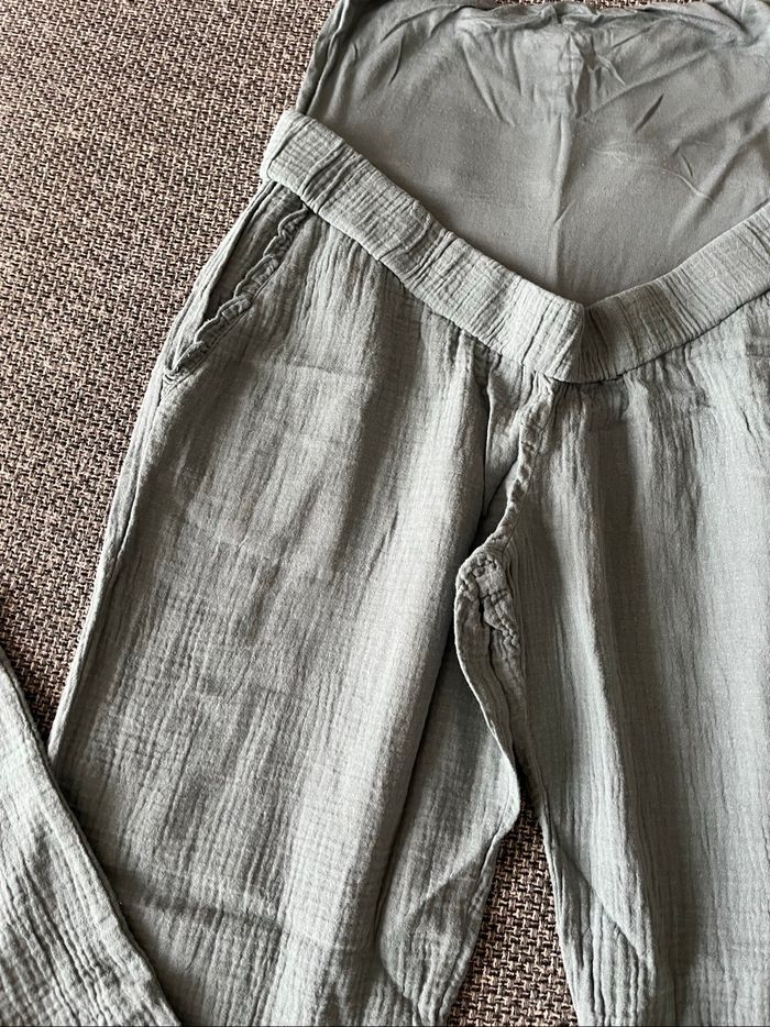 Pantalon grossesse gaze de coton - photo numéro 2