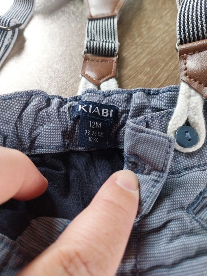Pantalon avec bretelles 12 mois - photo numéro 2