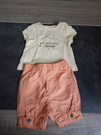 Short et un tee shirt manche courte