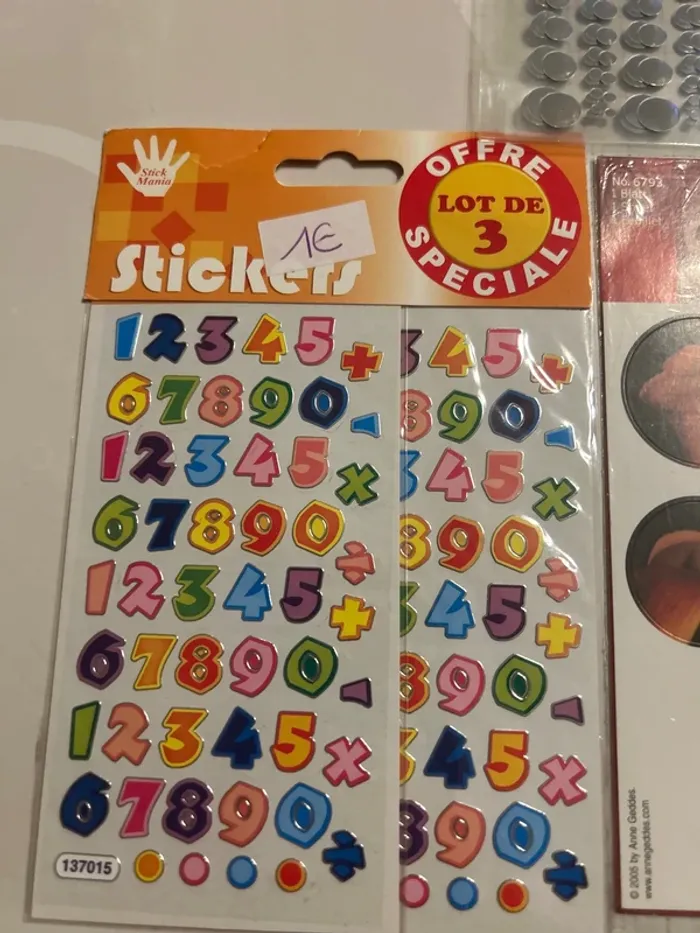 Lot de 4 planches de stickers - photo numéro 2