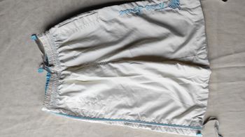 Short bermuda crème turquoise