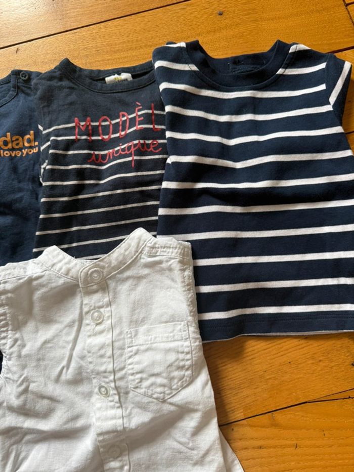 T- shirt manches longues en très bon état taille 6 mois - photo numéro 2