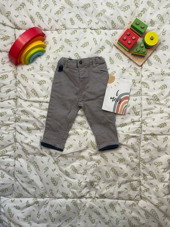 jean gris taille réglable 6 mois mes petits cailloux