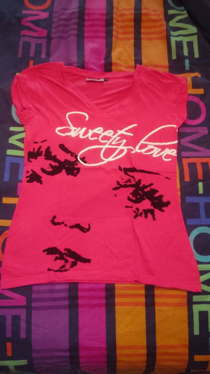 T shirt rose taille  38/40 - photo numéro 2