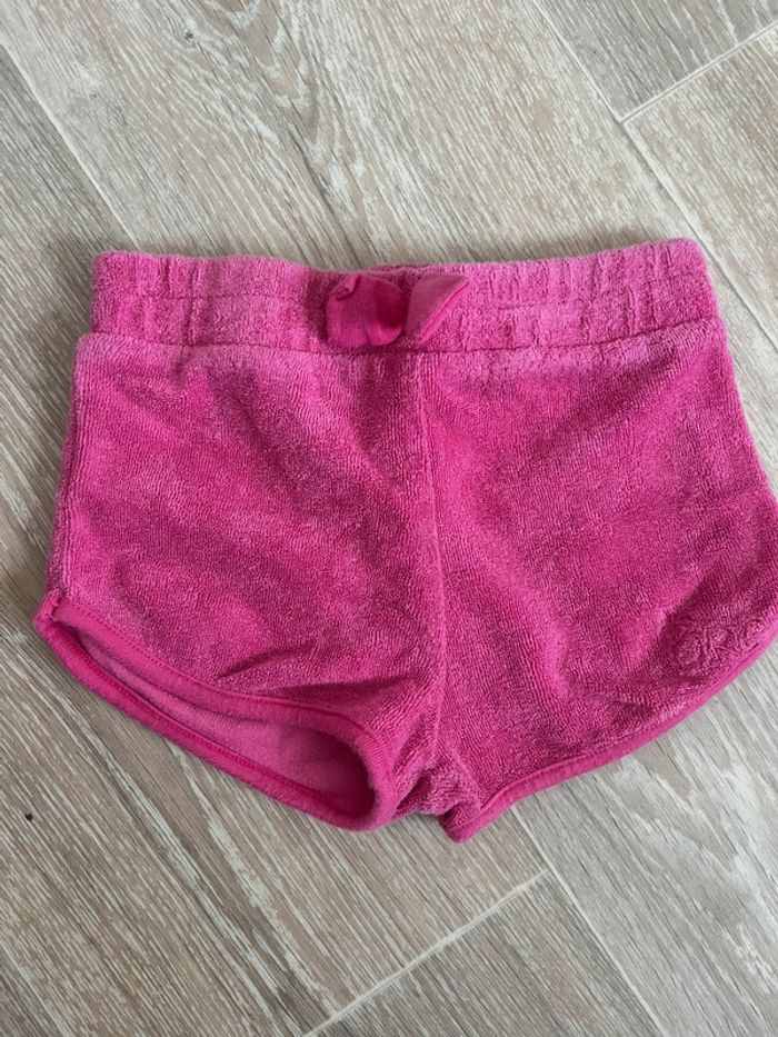 Short matière éponge rose orchestra taille 23mois