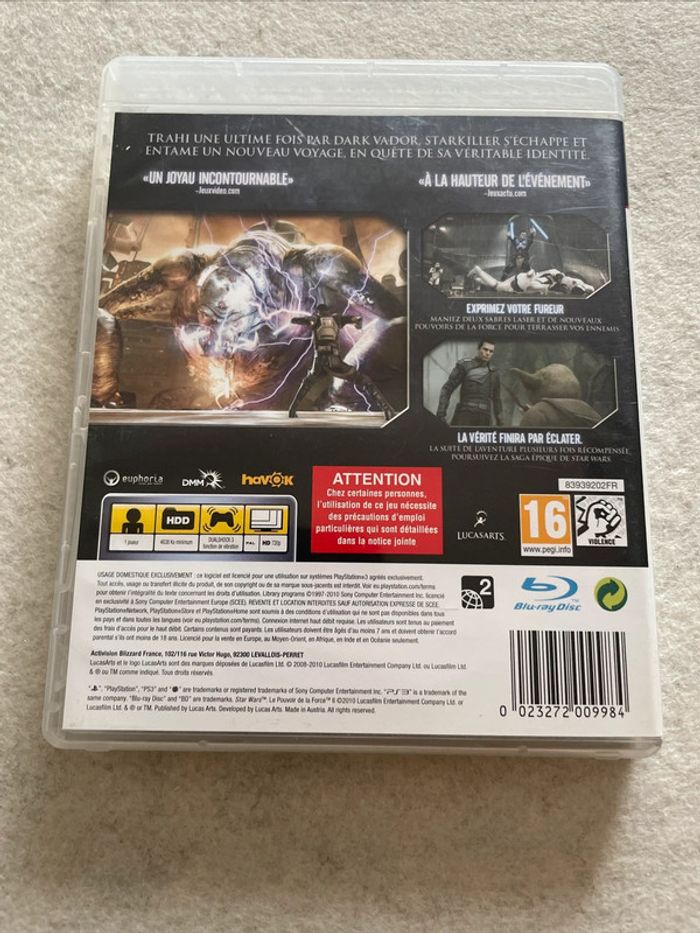Star Wars Le Pouvoir de la Force 2 Jeu PS3 Complet FR - photo numéro 3