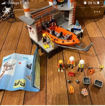 Poste de secours des sauveteurs en mer Playmobil