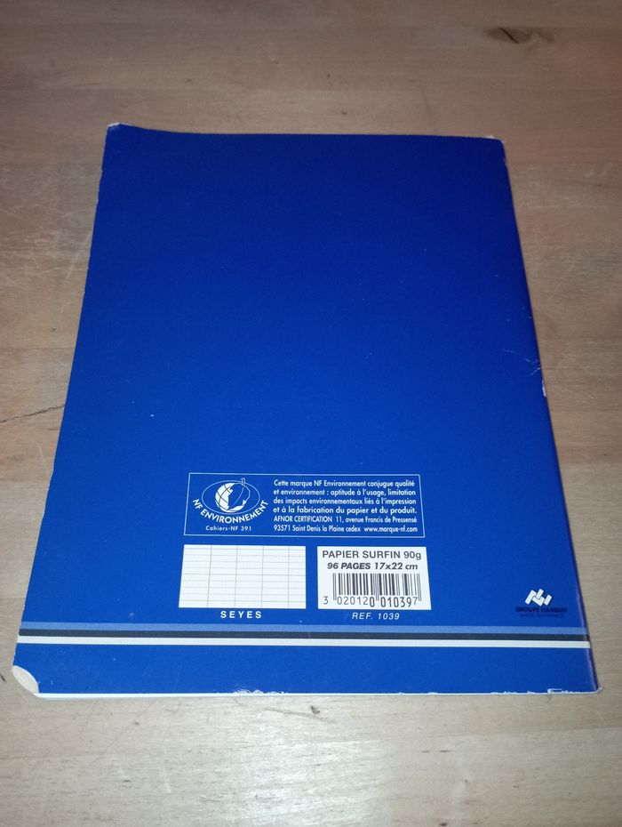 Cahier grand format - photo numéro 2