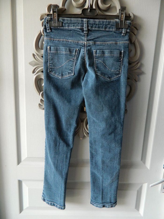 Jeans fille T 10 ans "Lila Rose" coupe slim - photo numéro 2