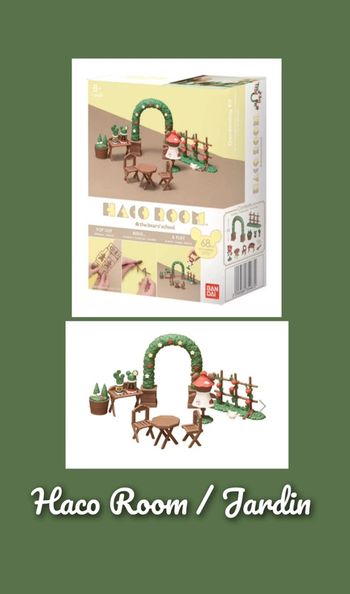Jeu de construction Haco Room Bandaï jaune jardin
