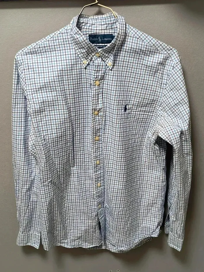 Chemise Ralph Lauren à carreaux – Custom Fit – Élégance vintage - photo numéro 5