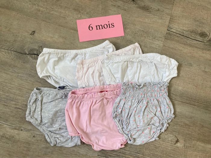 Lot 6 culottes 6 mois