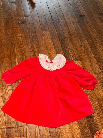 Robe velour vertbaudet 9 mois