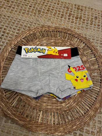 Lot de trois caleçons Pokémon 2-3 ans