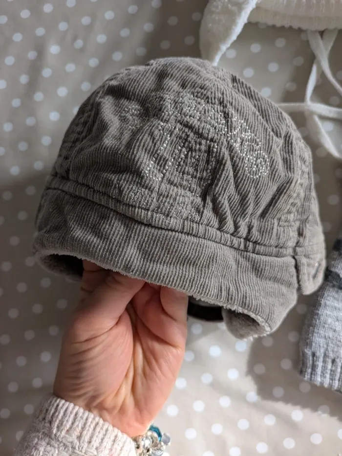 Lot de 3 bonnets bébé - photo numéro 3