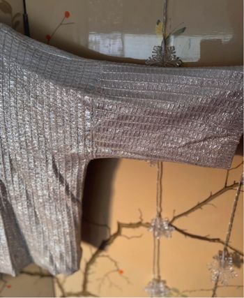 Pull tricot argenté Stefanel