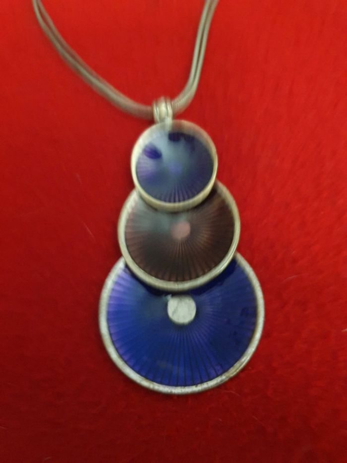 Collier Ras du cou mauve - photo numéro 2
