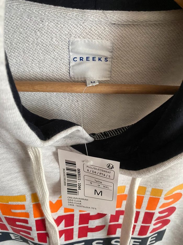 Sweat à capuche gris memphis - photo numéro 3