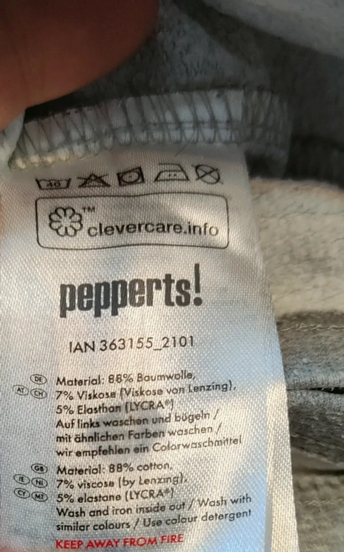 Tee-shirt manches longues épais gris Pepperts taille 10/12 ans - photo numéro 5