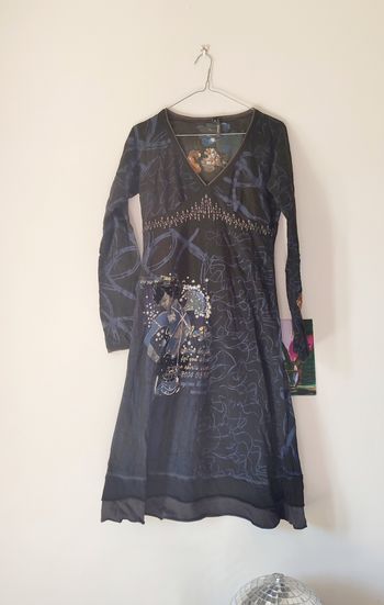 Robe longue y2k taille S patchwork motifs