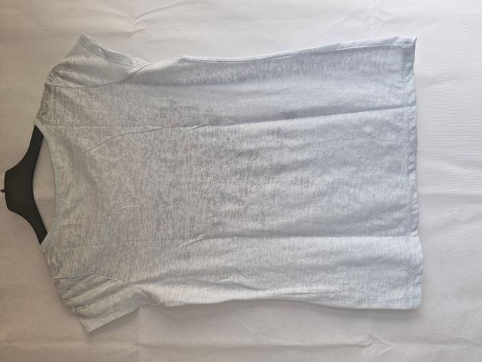 T-shirts manches courtes 36 Camaïeu Bleu clair - photo numéro 4
