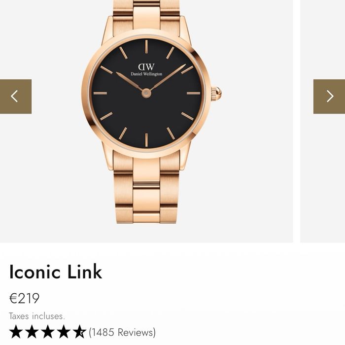 Montre dorée Daniel Wellington 36mm - photo numéro 5