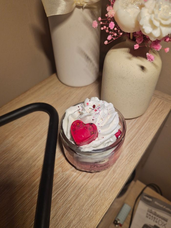 Bougies gourmandes 160g cookie chocolat et pomme d'amour - photo numéro 5