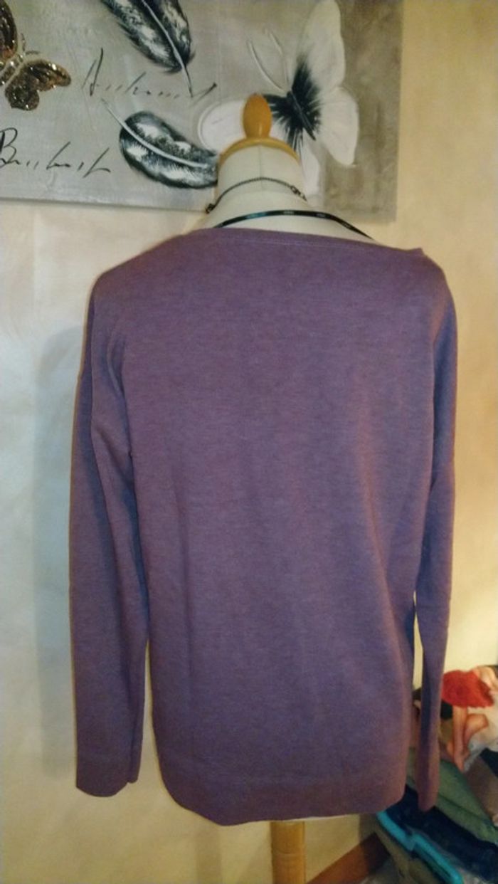 Superbe tee shirt épais avec dentelle très original ou pull léger Only taille M soit 40/42 - photo numéro 6